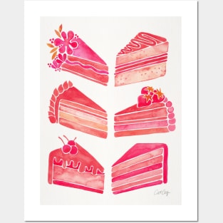 Melon Cake Slices Posters and Art